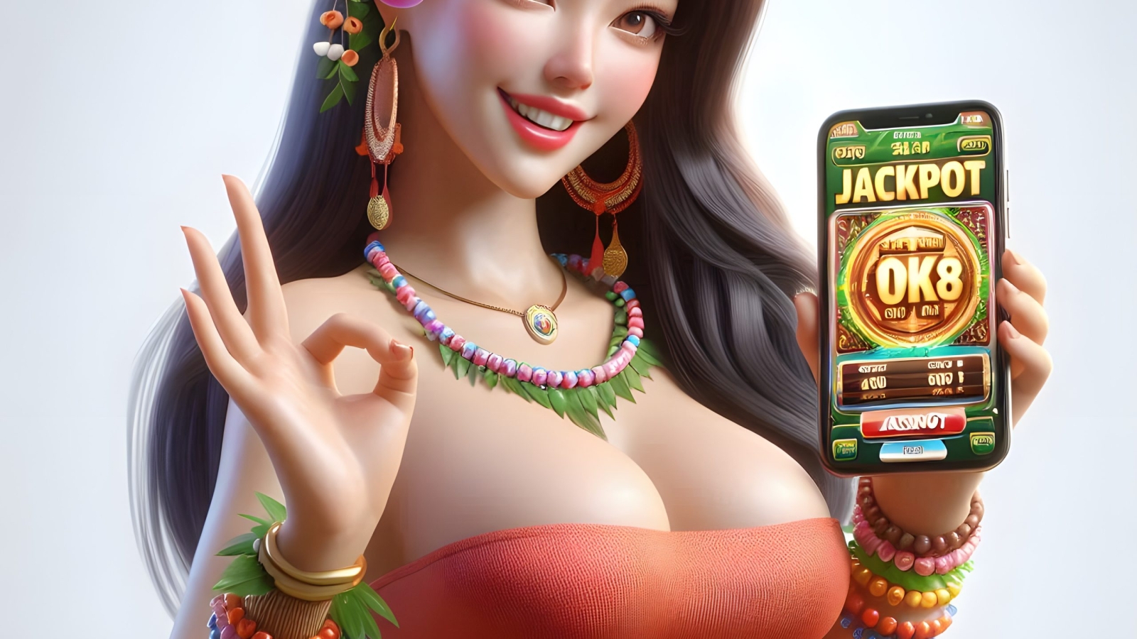 holiday-hawaiian-lady-slot-game-character-with-white-plain-background